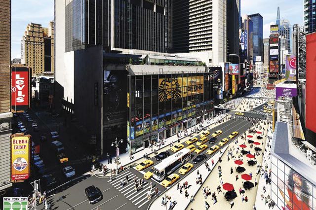 What Broadway in Times Square will look like after "Greenlight for Midtown"